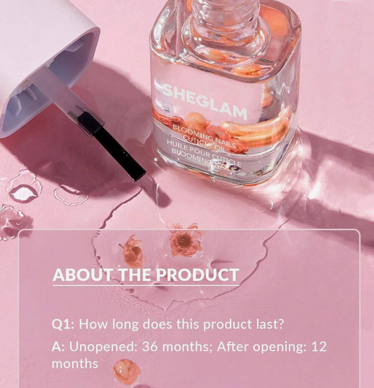 روغن کوتیکول ناخن BLOOMING NAILS CUTICLE OIL PINK شیگلم SHEGLAM کد 2594