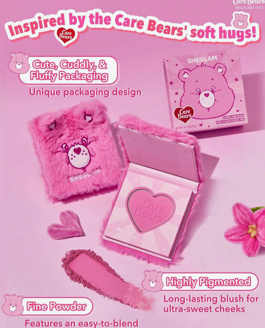 رژگونه پودری شیگلم Care Bears X SHEGLAM Cuddle Time Blush-Fab-U-Lous کد 2595