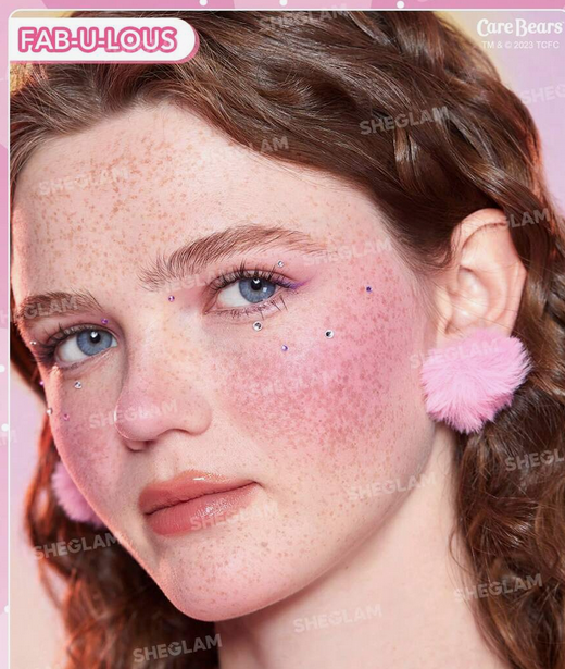 رژگونه پودری شیگلم Care Bears X SHEGLAM Cuddle Time Blush-Fab-U-Lous کد 2595