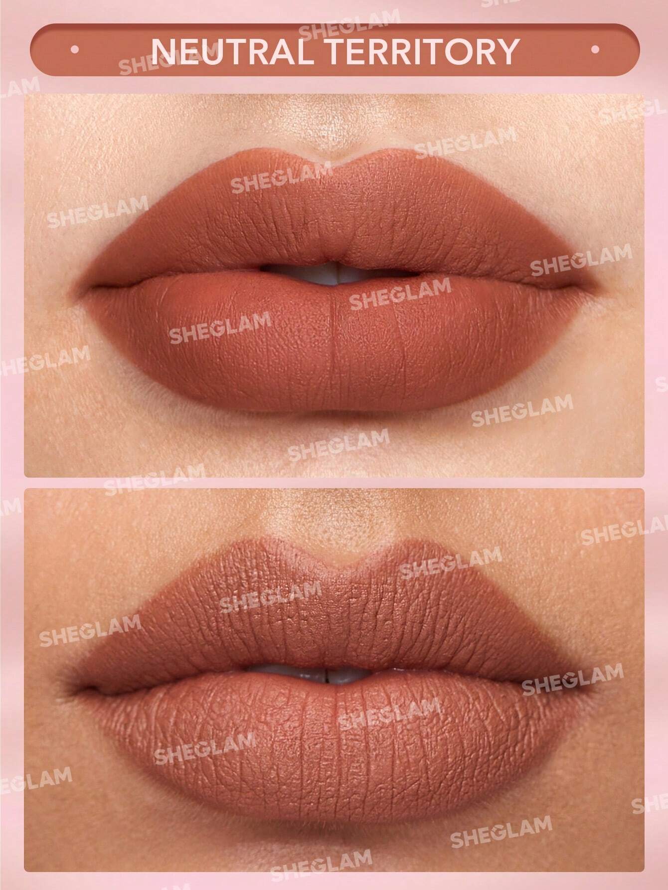 رژ لب جامد و مات و مخملی شیگلم SHEGLAM Matte Allure Lipstick-Neutral کد 2736