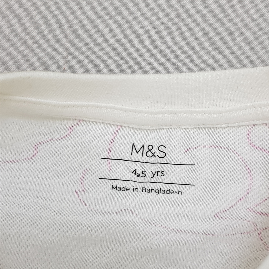 بلوز دخترانه 28762 سایز 3 تا 7 سال کد 2 مارک M&S   *
