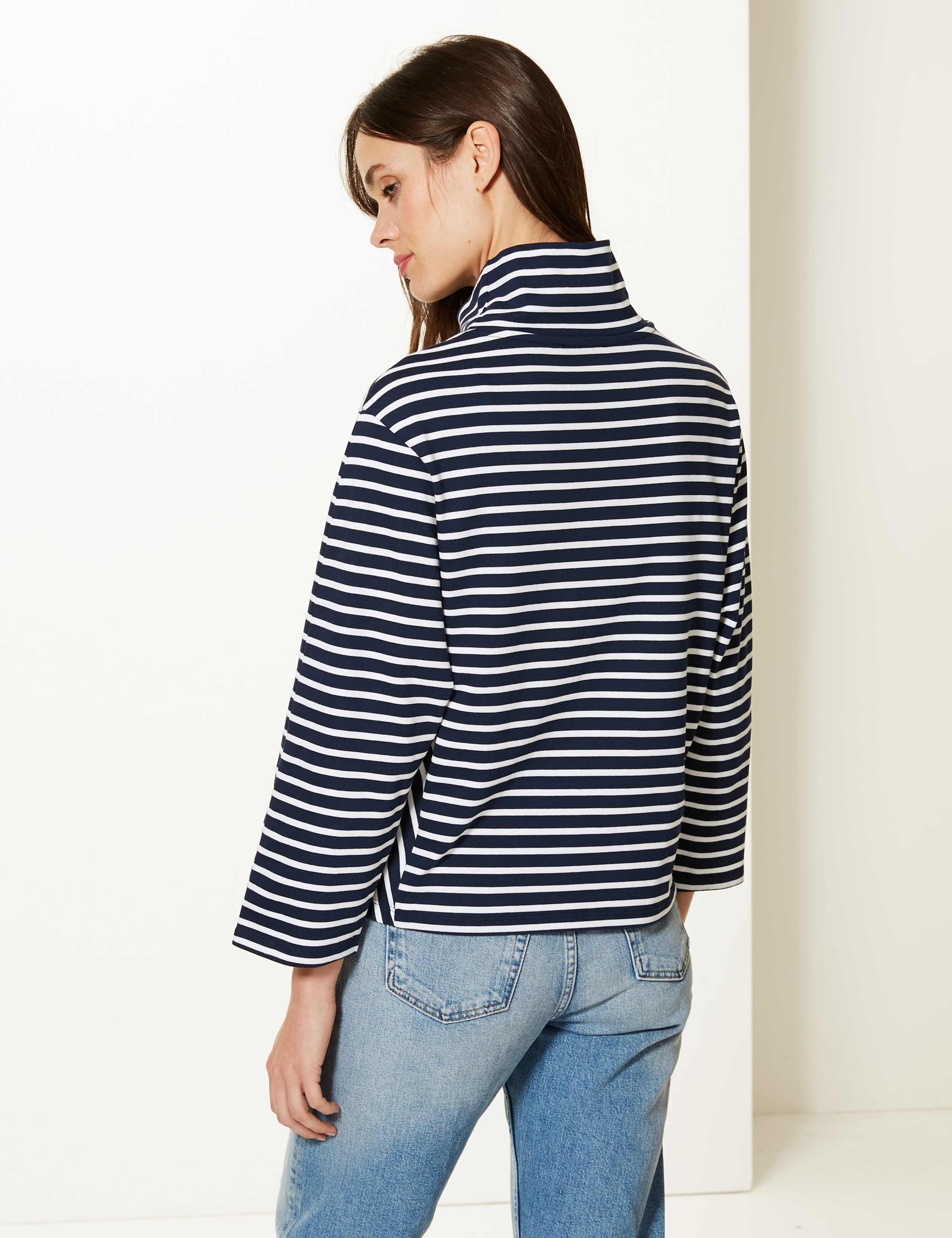 بلوز یقه اسکی زنانه 28931 سایز 18 تا 24 کد 3 مارک M&S