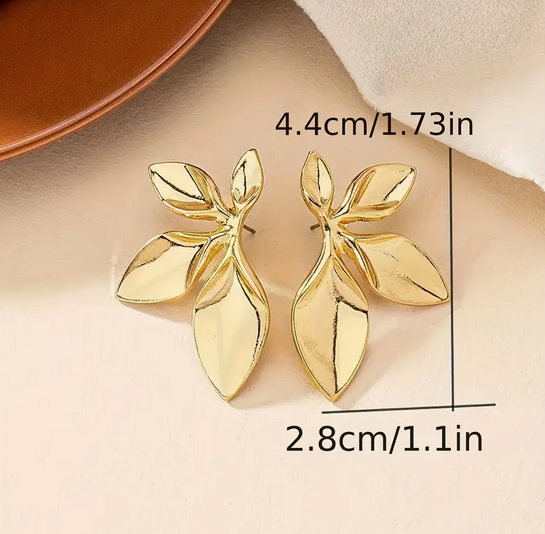 گوشواره آلیاژ طرح گل کد 2670