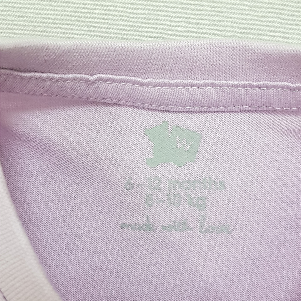 ست بلوز و پیشبندار دخترانه 28563 سایز 1 تا 36 ماه مارک Woolies   *