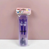 سرویس قاشق و چنگال استیل طرح (Kuromi) کد 2537