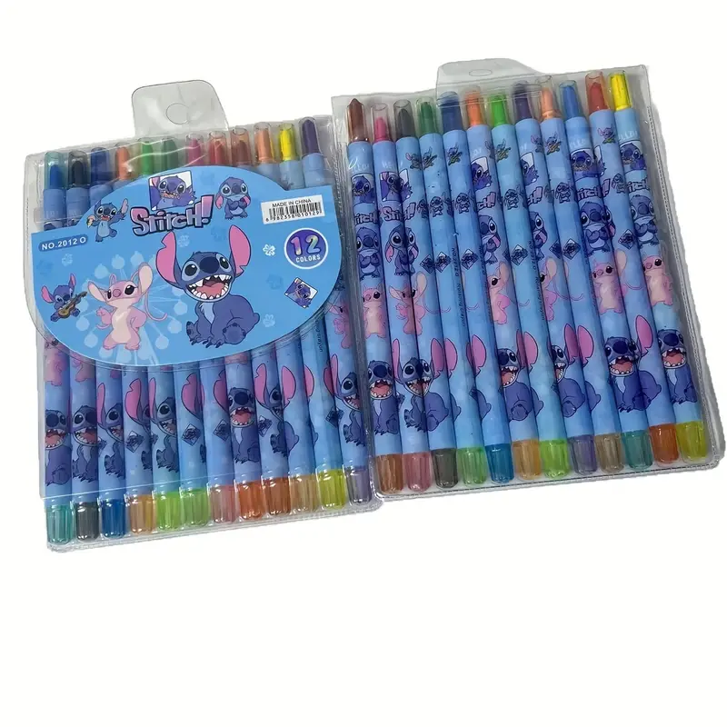 بسته 12عددی ماژیک رنگی طرح استیچ (Stitch) کد 2558