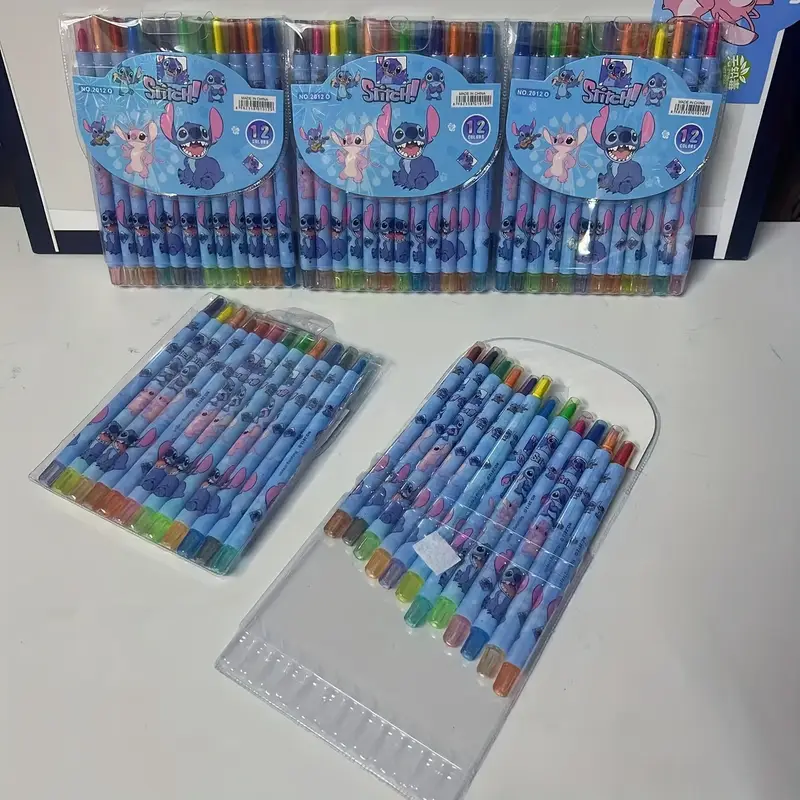 بسته 12عددی ماژیک رنگی طرح استیچ (Stitch) کد 2558