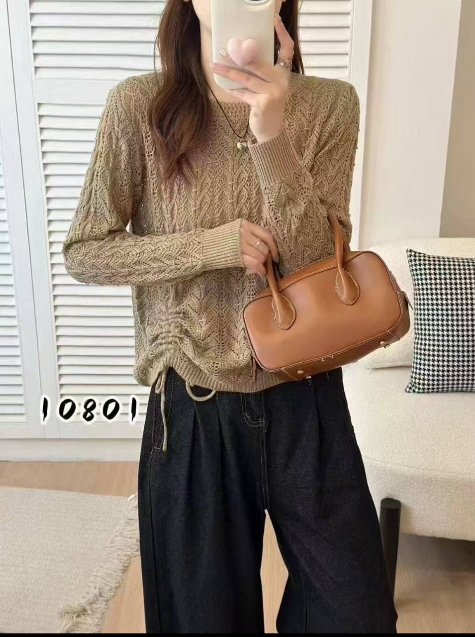 بافت پارچه سوزنی زنانه کد 418175