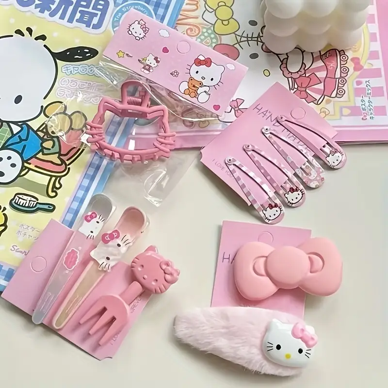 بسته 5 تایی گیره مو هلو کیتی (Hello Kitty )کد 3207