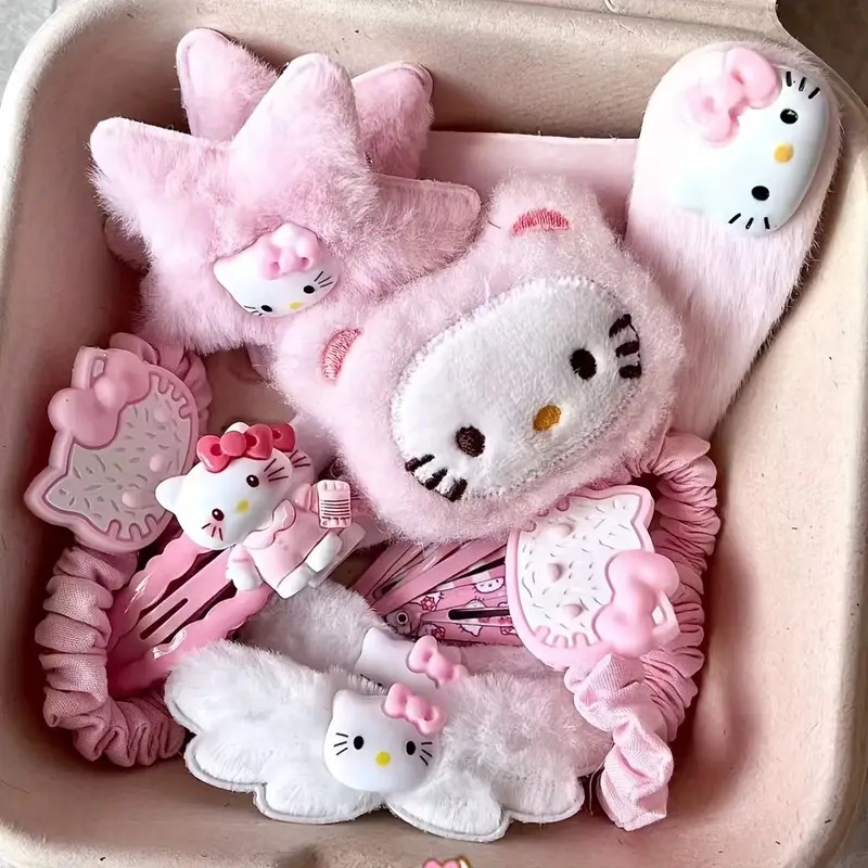 بسته 5 تایی گیره مو هلو کیتی (Hello Kitty )کد 3207