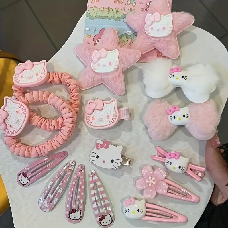 بسته 5 تایی گیره مو هلو کیتی (Hello Kitty )کد 3207