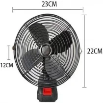 پنکه شارژی ۴۸ ولت توری فلزی مدل FAN LITHIUM 3PIN کد 802270