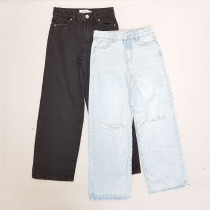 شلوار جینز دخترانه 28462 سایز 7 تا 16 سال کد 9   *