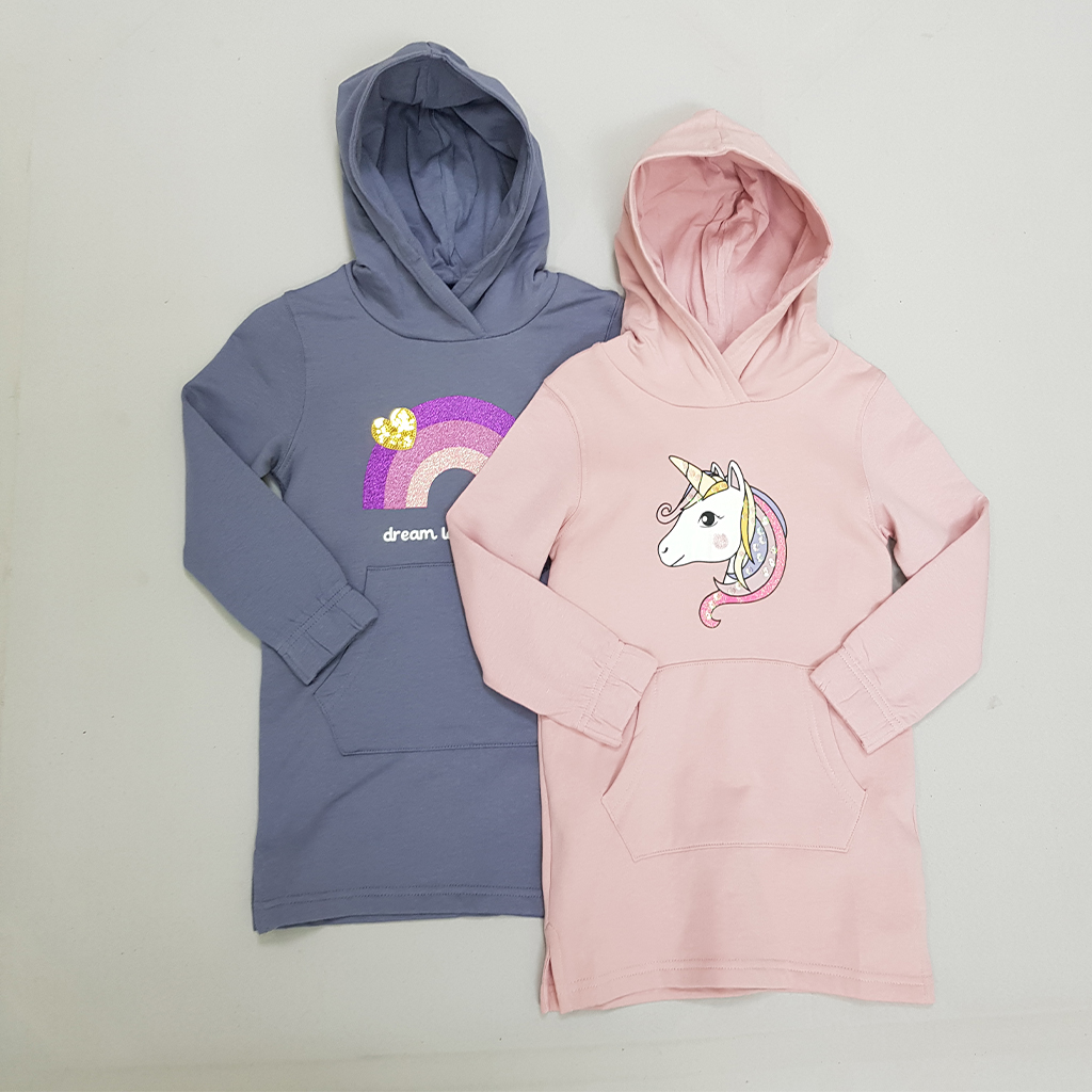 هودی دخترانه 29067 سایز 1.5 تا 8 سال مارک Uniq Mini