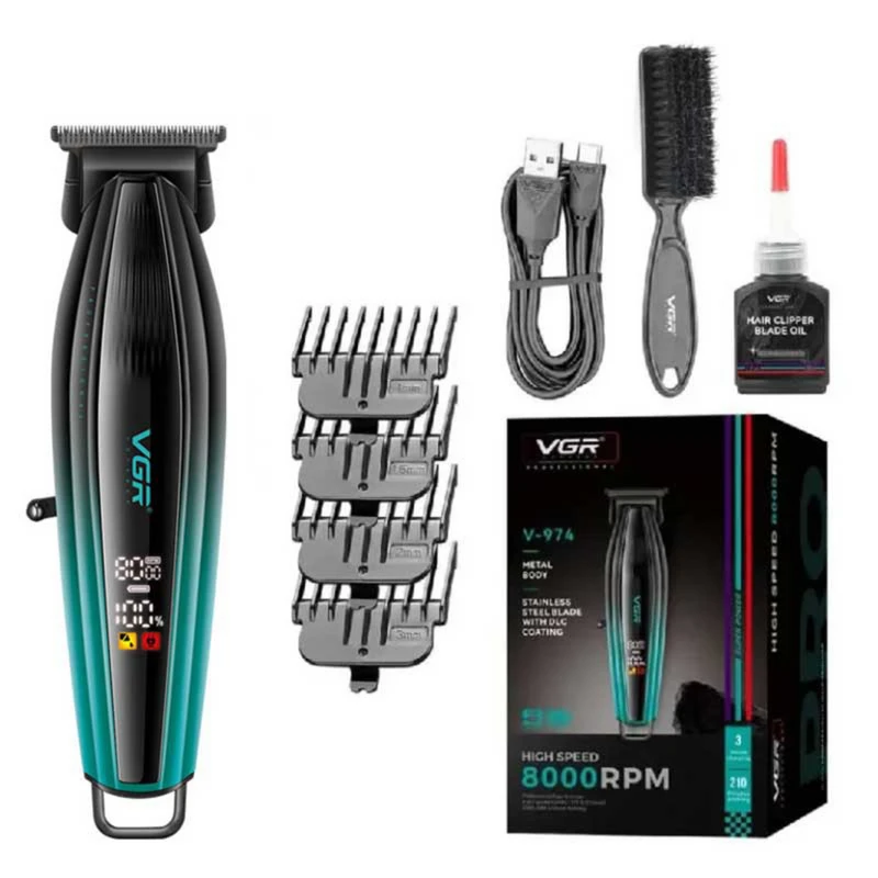 ماشین اصلاح موی سر و صورت شارژی وی جی ار مدل V-974 کد 802294