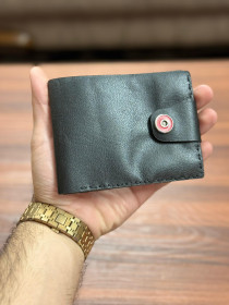 کیف پول چرم طبیعی دست ساز کد 1041