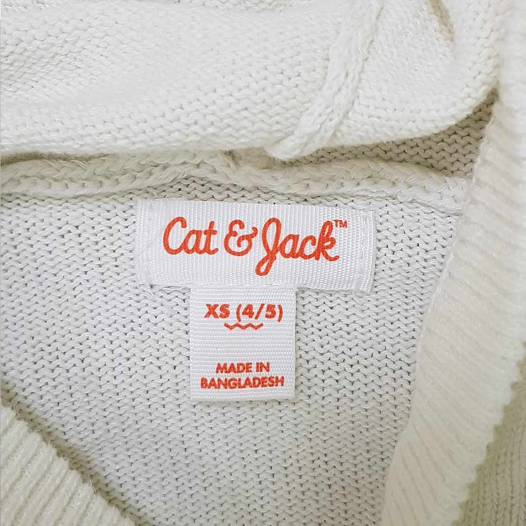 بافت کلاه دار پسرانه 29137 سایز 4 تا 14 سال کد 2 مارک Cat&Jack