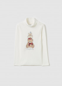 بلوز یقه اسکی دخترانه 29227 سایز 3 تا 10 سال کد 20