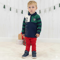 بلوز یقه دار پسرانه 29269 سایز 2 تا 12 سال مارکcharanga