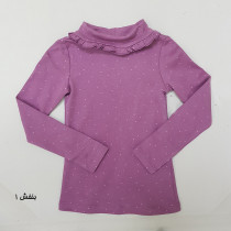 بلوز یقه اسکی دخترانه 29227 سایز 3 تا 10 سال کد 34 مارک OVS   *