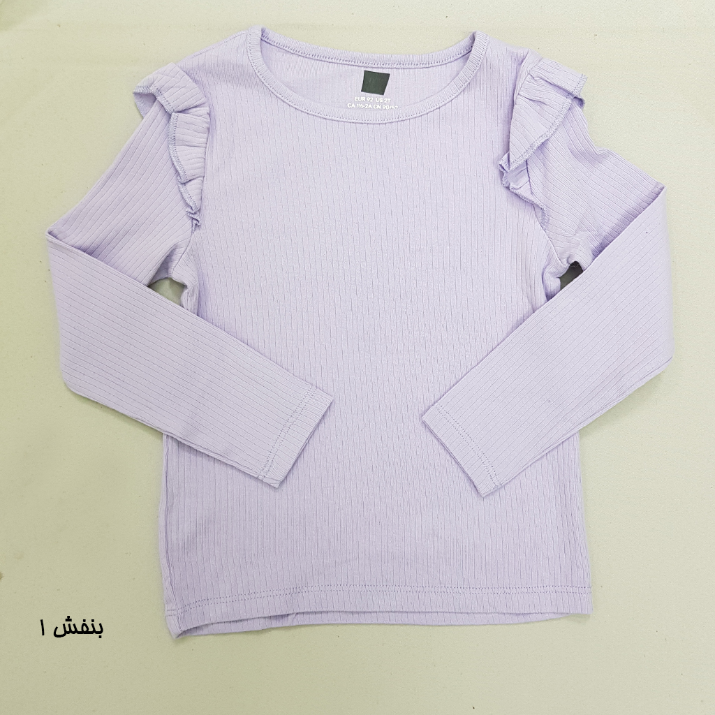 بلوز دخترانه 29326 سایز 1.5 تا 12 سال مارک H&M   *