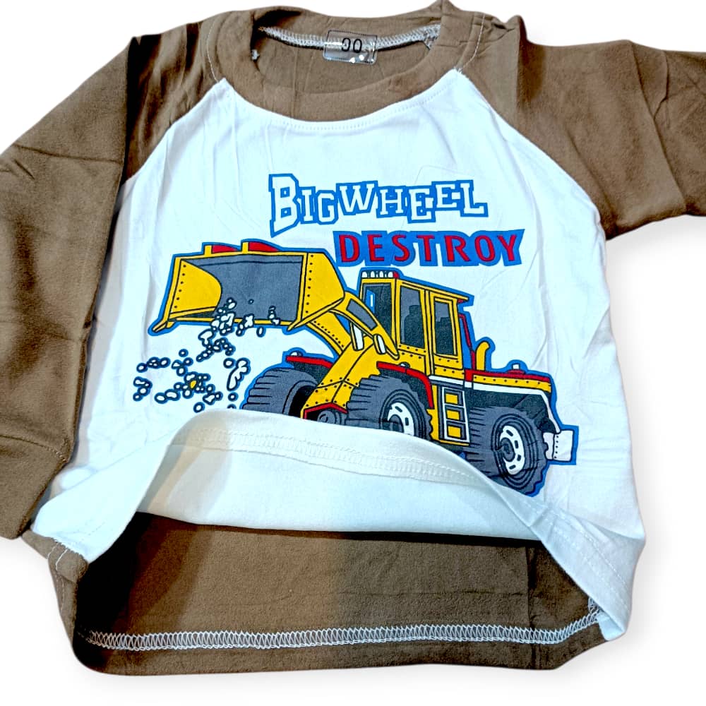 ست بلوز و شلوار کودک وارداتی طرح لودر کد 2205640