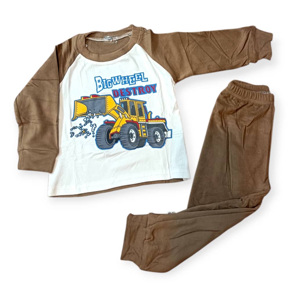 ست بلوز و شلوار کودک وارداتی طرح لودر کد 2205640