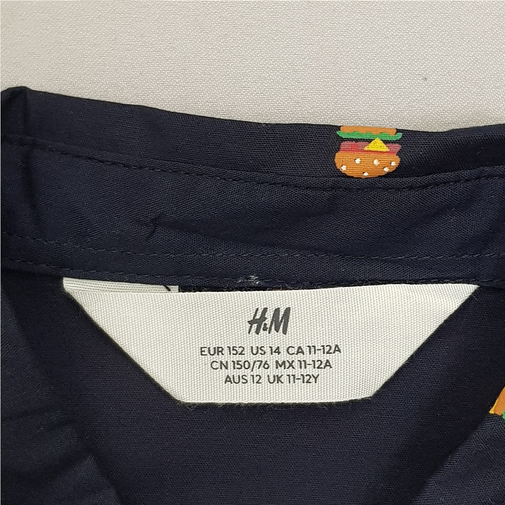 پیراهن پسرانه 29460 سایز 8 تا 15 سال مارک H&M