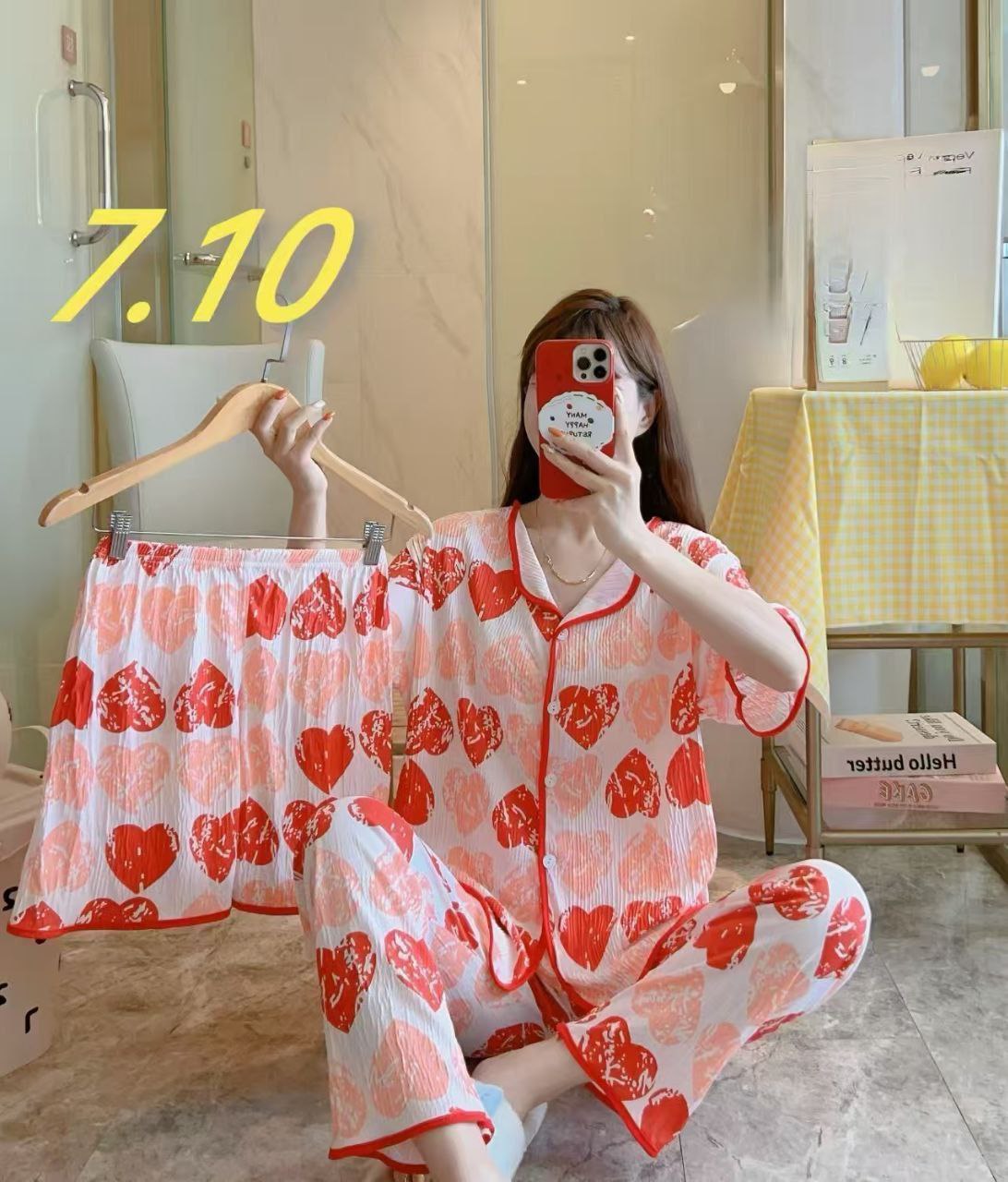 ست سه تیکه نخ کریشه زنانه کد 418667