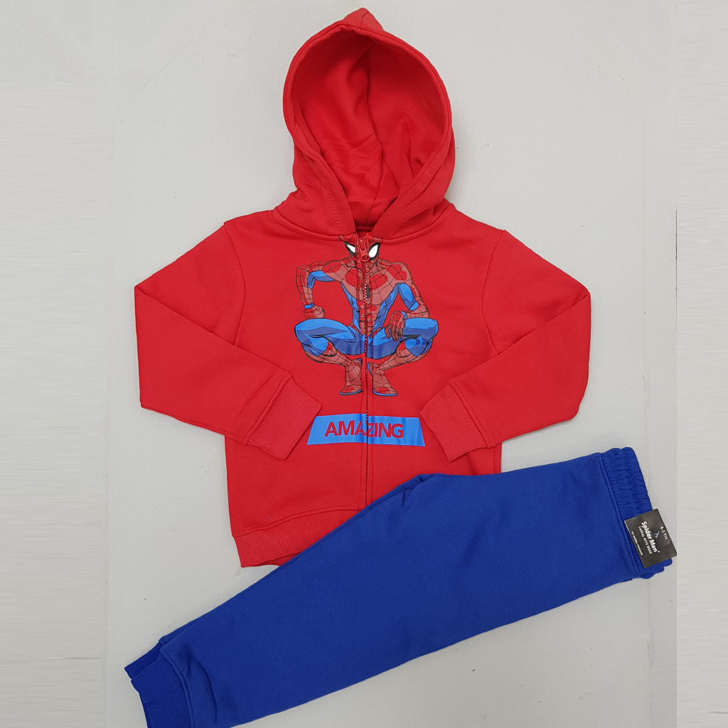 ست سویشرت شلوار پسرانه 29541 سایز 4 تا 14 سال مارک Marvel
