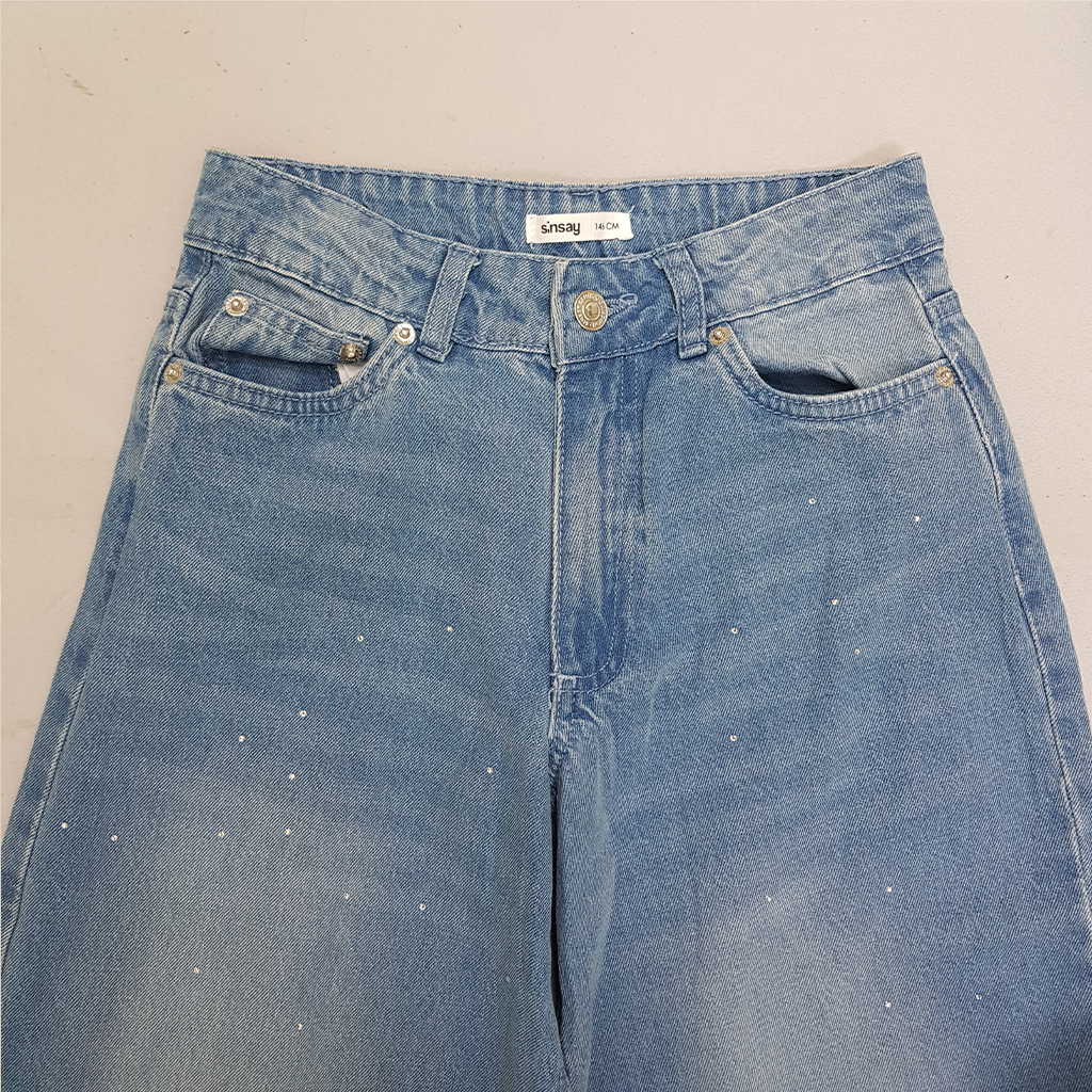 شلوار جینز دخترانه 29607 سایز 10 تا 14 سال مارک SINSAY