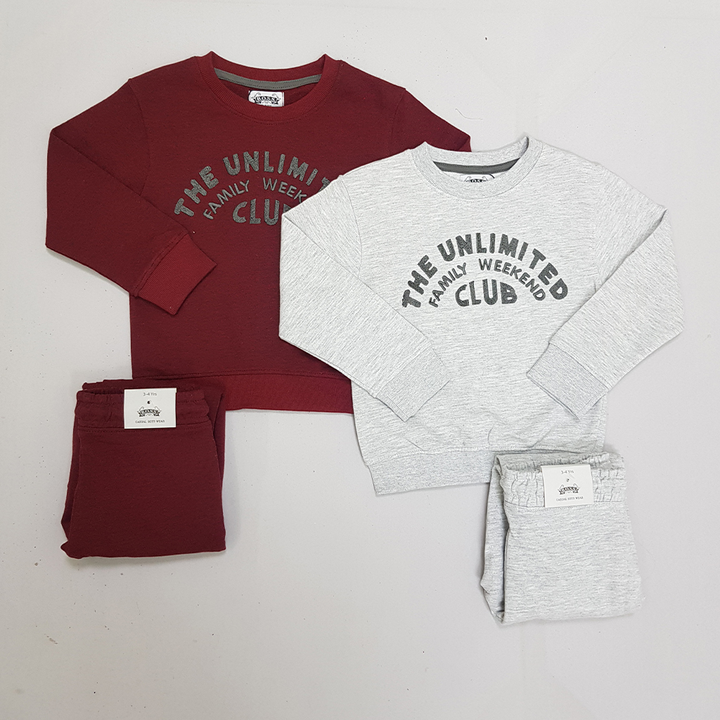 ست پلیور و شلوار پسرانه 29542 سایز 3 تا 14 سال کد 2 مارک B.O.S.S