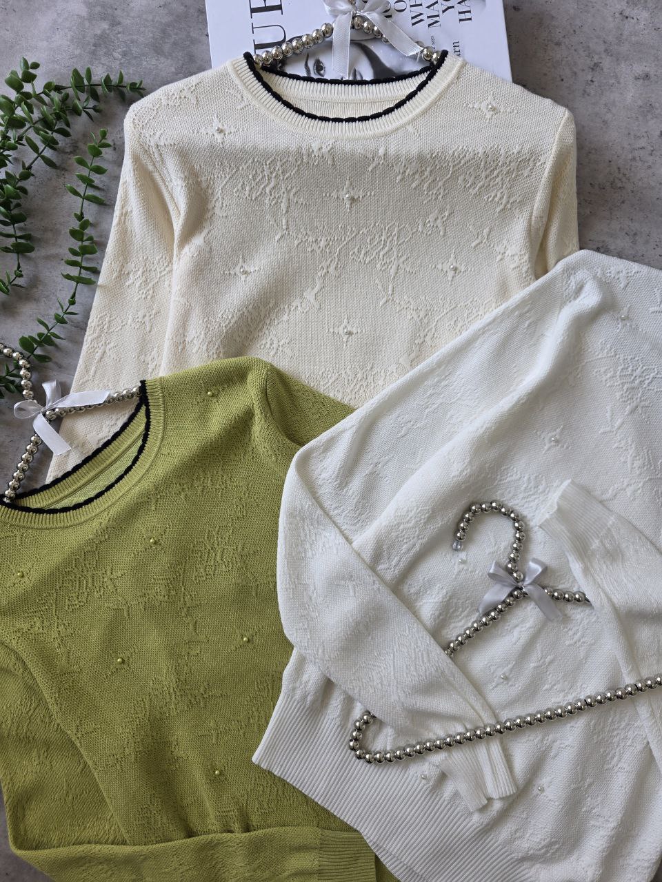 بلوز بافت برجسته مجلسی زنانه کد 418754