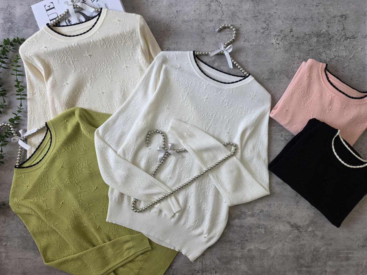 بلوز بافت برجسته مجلسی زنانه کد 418754