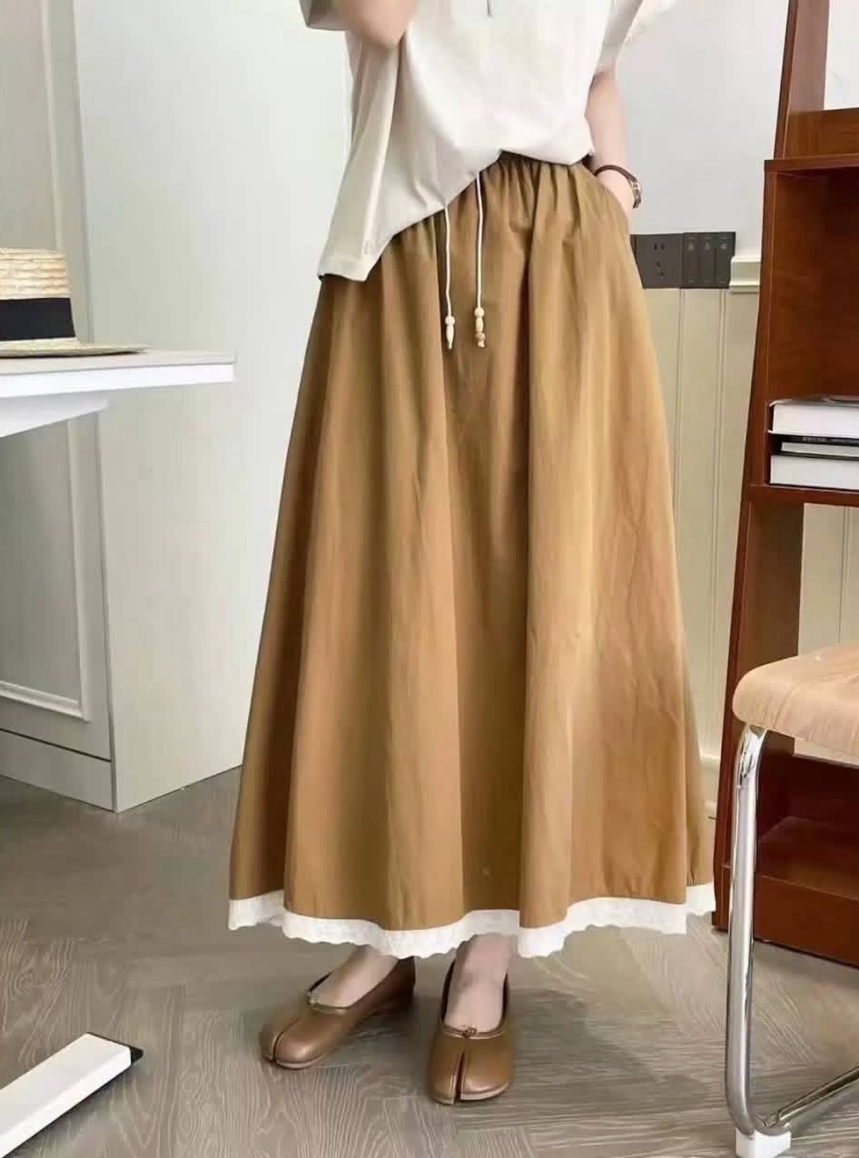 دامن کتان زنانه کد 418761