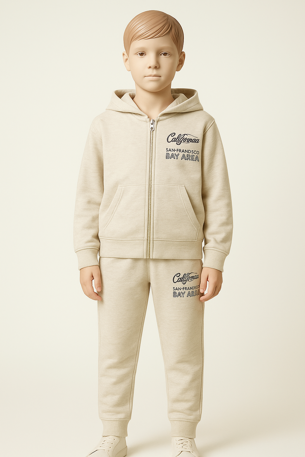 ست سویشرت شلوار بچگانه 29662 سایز 3 تا 14 سال مارک Tapea Loeil