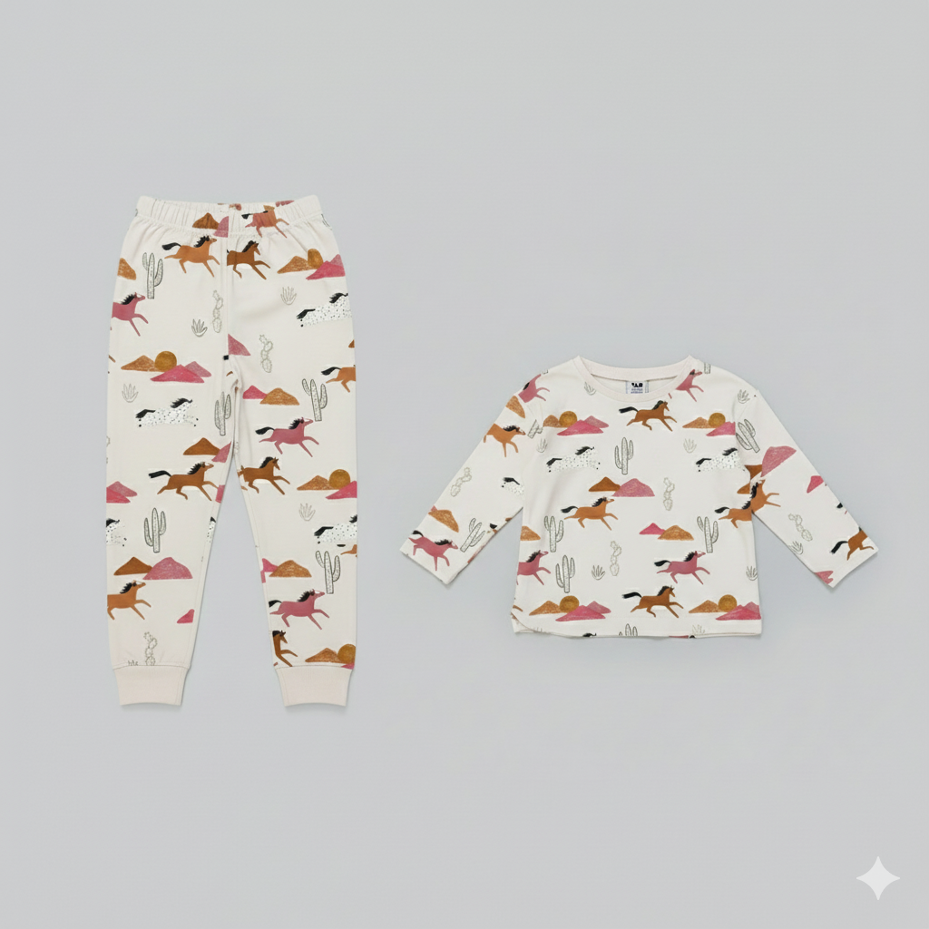 ست دخترانه 29637 سایز 2 تا 14 سال مارک TapeaLoeil