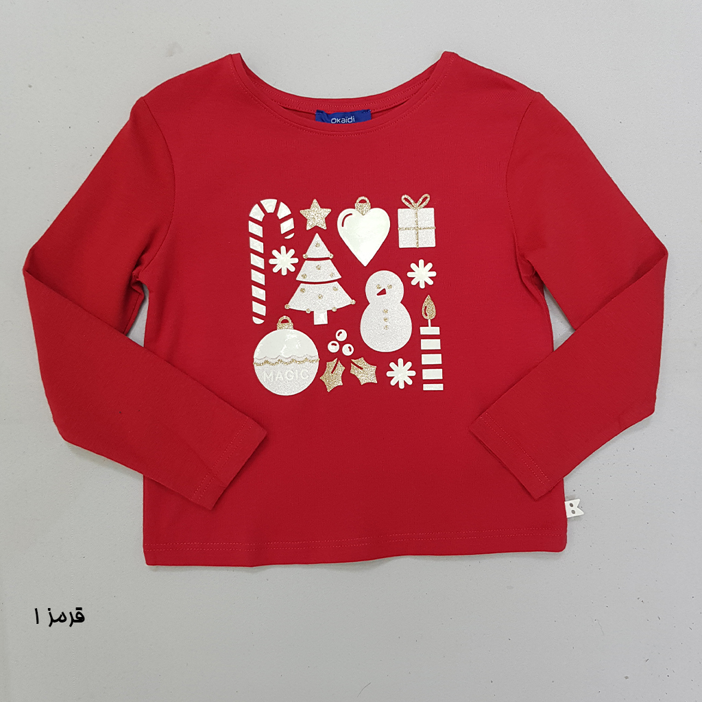 بلوز دخترانه 29963 سایز 3 تا 12 سال مارک OKAIDI