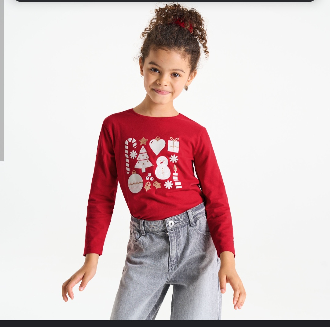 بلوز دخترانه 29963 سایز 3 تا 12 سال مارک OKAIDI