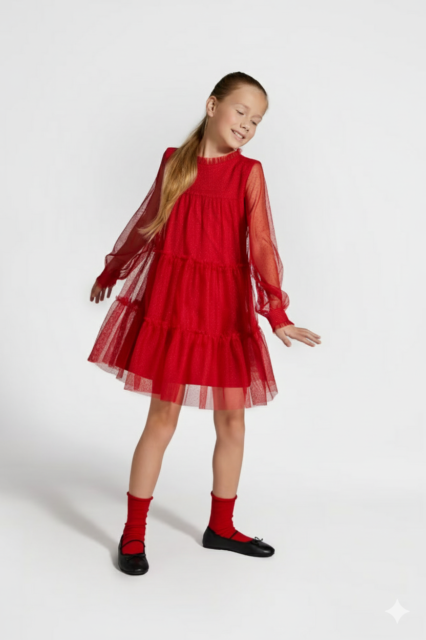 سارافون دخترانه 29965 سایز 4 تا 11 سال مارک CoccoDrillo