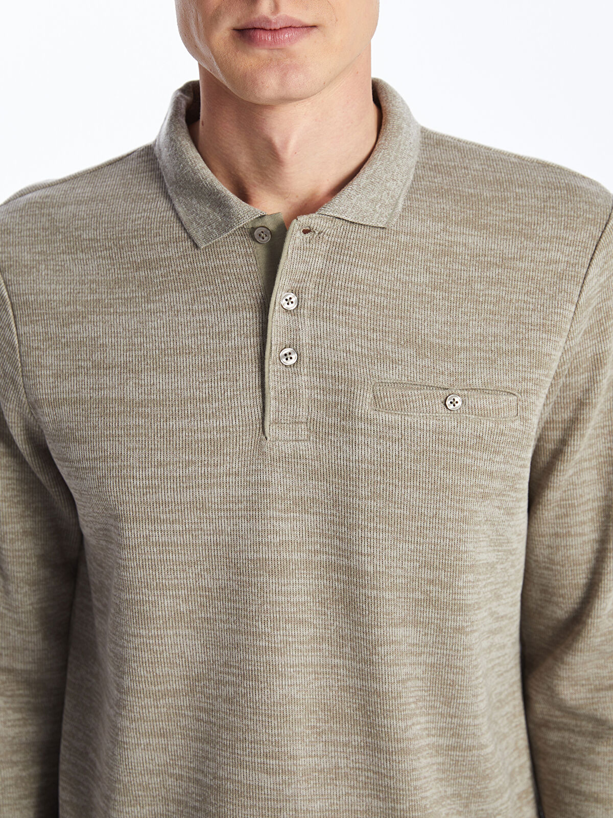 بافت یقه دار مردانه 29732 مارک LC WAIKIKI