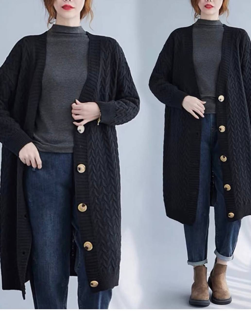 مانتو بافت زنانه کد 418847