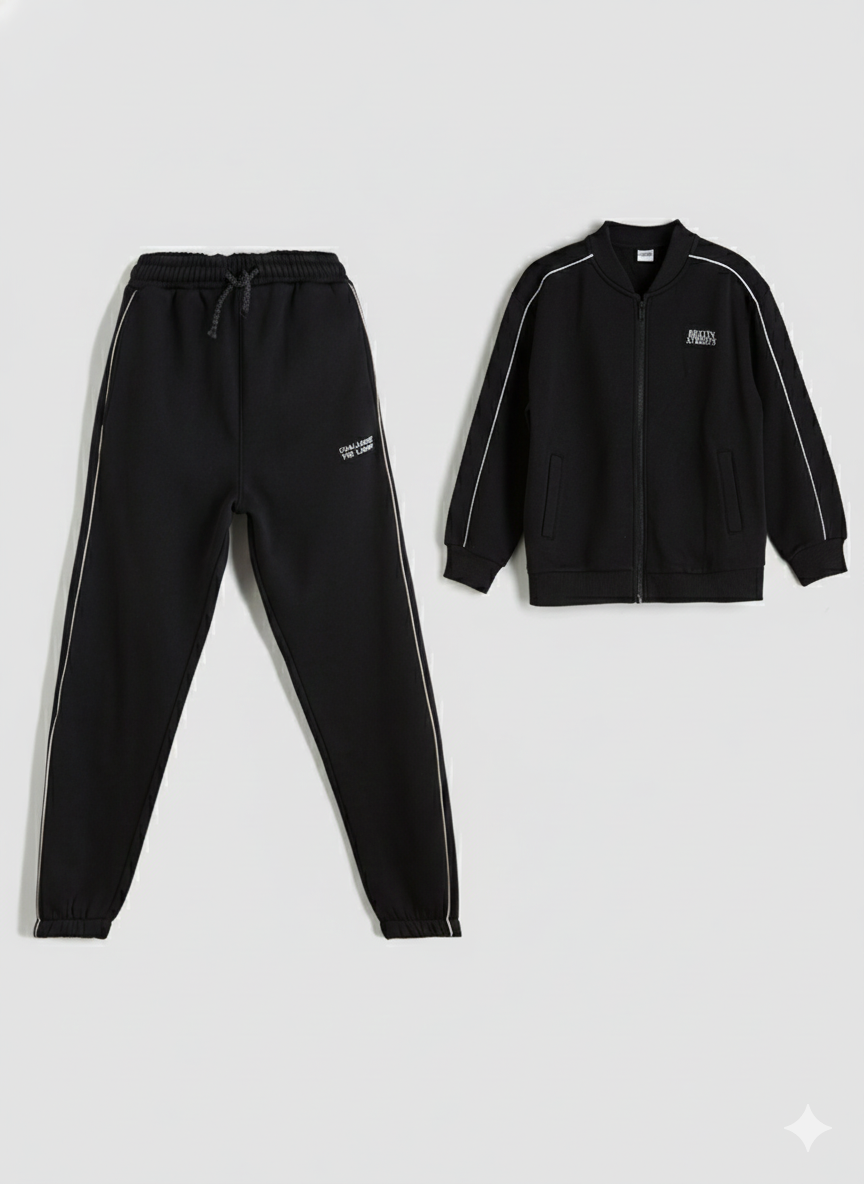 ست سویشرت شلوار پسرانه 29866 سایز 7 تا 14 سال مارک LC WAIKIKI