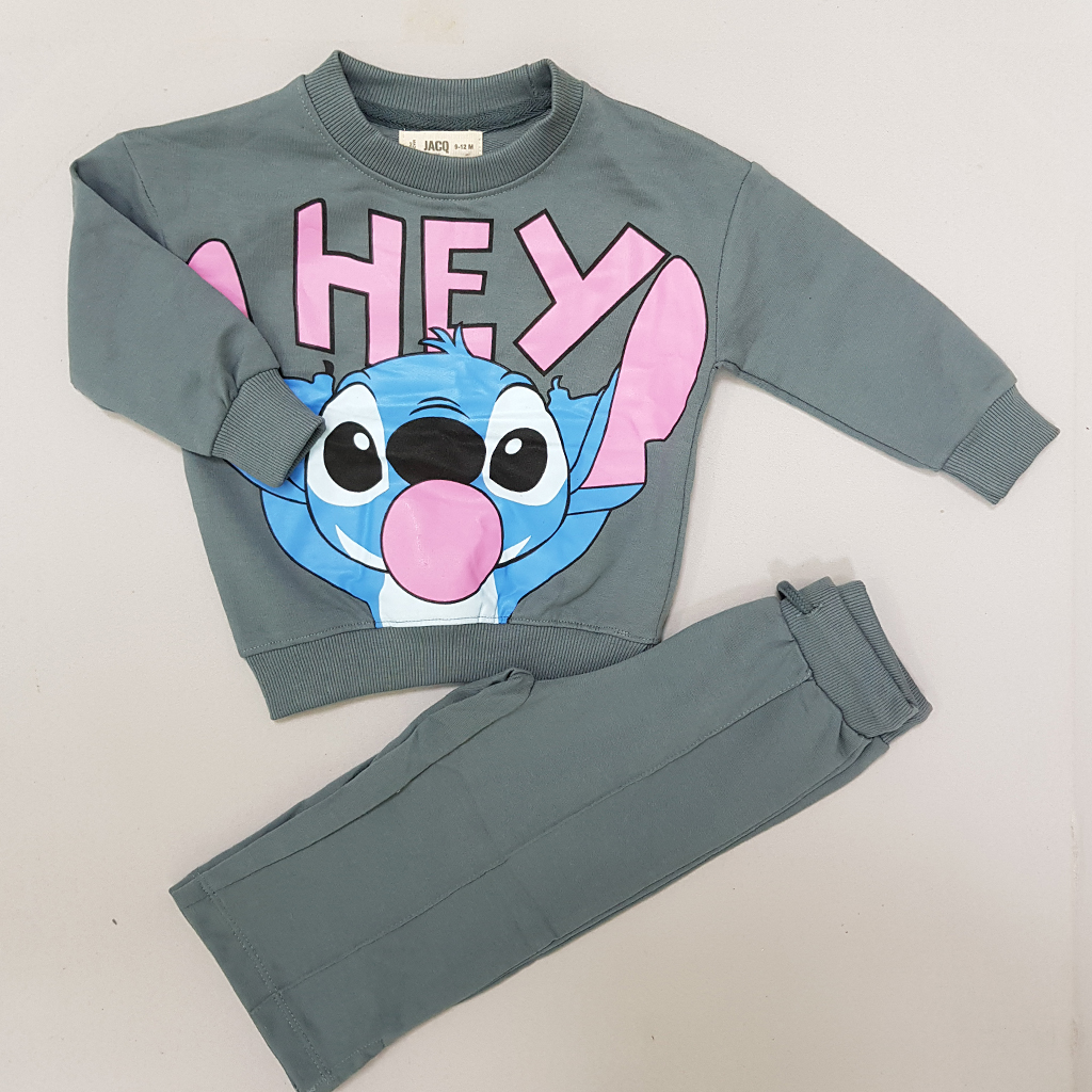 ست پلیور شلوار دخترانه 30023 سایز 9 ماه تا 11 سال مارک JACO