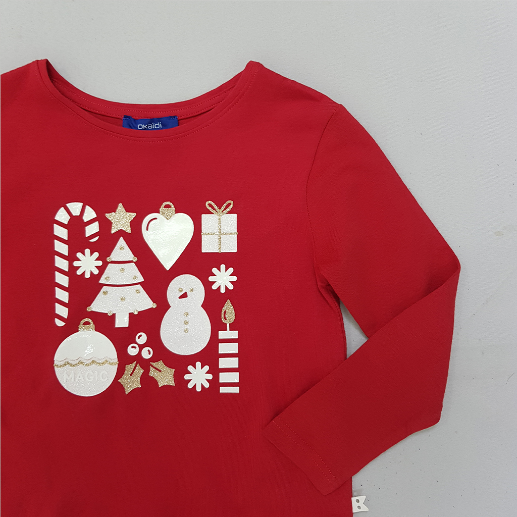 بلوز دخترانه 29963 سایز 3 تا 12 سال مارک OKAIDI   *