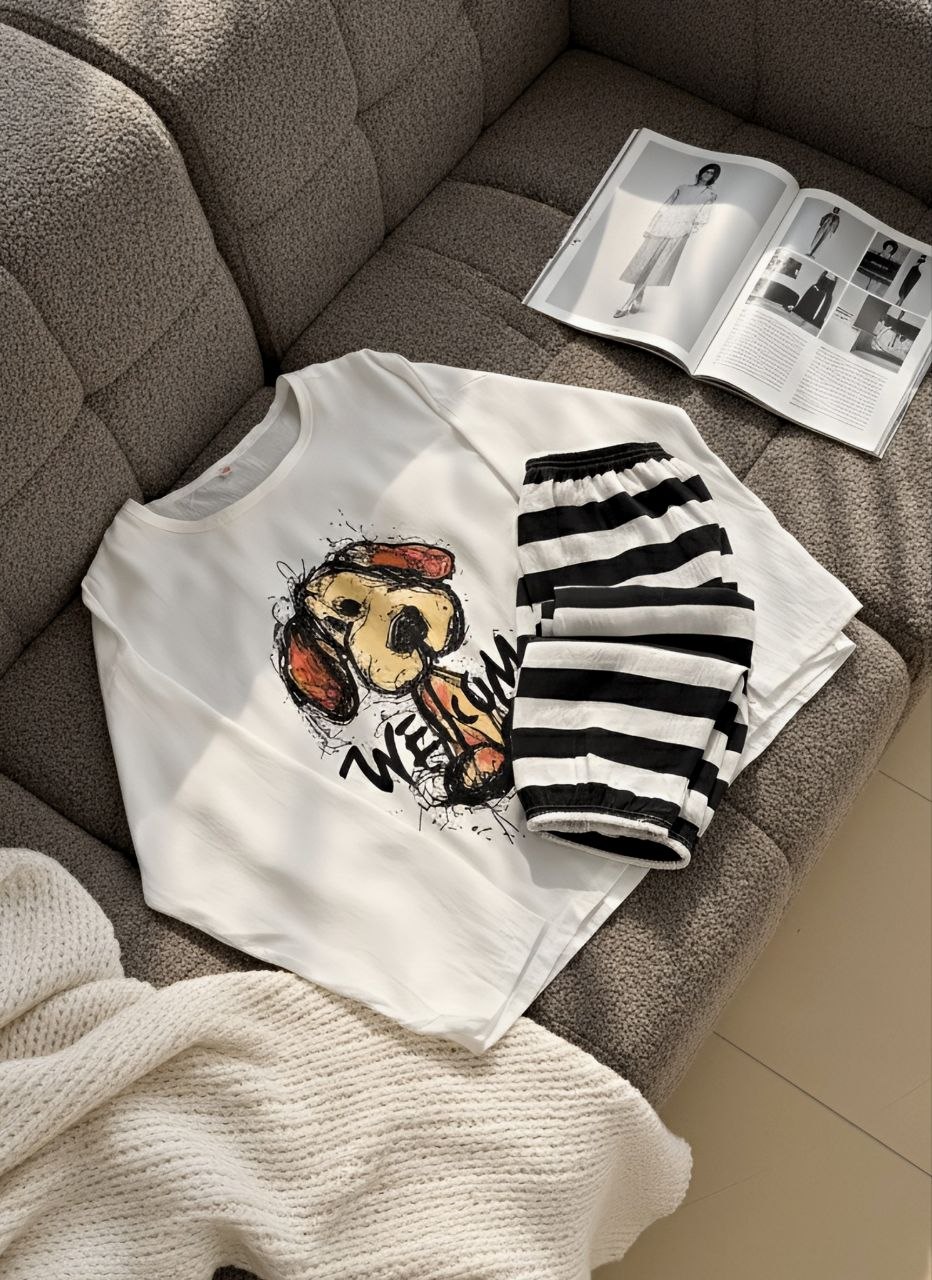 ست دو تیکه نخ کریشه آستین بلند دخترانه کد 418868