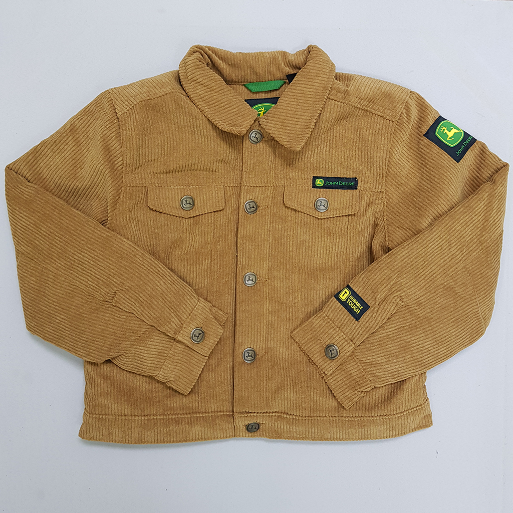 کاپشن مخمل پسرانه 30053 سایز 4 تا 16 سال مارک JOHN DEERE