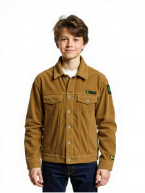 کاپشن مخمل پسرانه 30053 سایز 4 تا 16 سال مارک JOHN DEERE