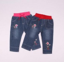 شلوار جینز دخترانه 110139 سایز 6 ماه تا 3 سال کد 8 مارک baby pep