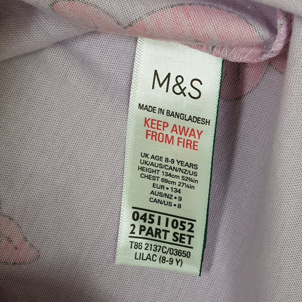 ست دخترانه 29429 سایز 8 تا 14 سال مارک M&S